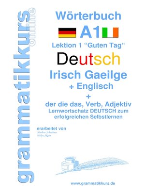 cover image of Wörterbuch Deutsch--Irisch Gaeilge-- Englisch Niveau A1